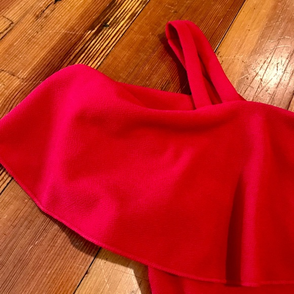 NWT Girls Red Crepe Jumpsuit Size 16 - Picture 3 of 5